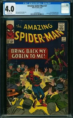Buy Amazing Spider-man #27 (1965) - CGC 4.0 - GREEN GOBLIN APPEARANCE • 104.99£