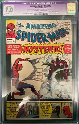 Buy Amazing Spider-man  #13  Cgc 7.0  Restored  (off-white To White Pages) • 1,450£