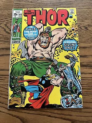 Buy The Mighty Thor #184 (Marvel 1971) Key 1st Appearance Of The Silent One! FN+ • 10.67£