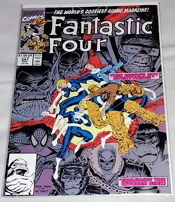 Buy Fantastic Four #347 (1st New FF Team Wolverine/Spiderman) Marvel Comics 1990 NM • 8.95£