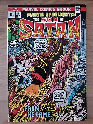 Buy Marvel Spotlight (1971 1st Series) Issue 12UK Origin And 2nd App Of Son Of Satan • 42.52£