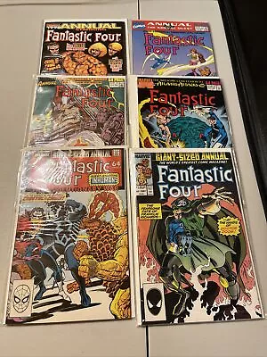 Buy Lot Of 5 Annuals From The Marvel 1st Series Of Fantastic Four 1987 - 1991 + 1998 • 9.59£