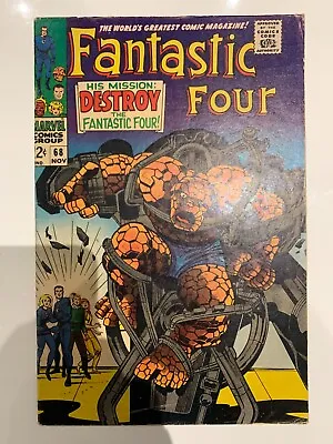 Buy Marvel Comics. Fantastic Four. # 68. 1967. Mad Thinker • 20£