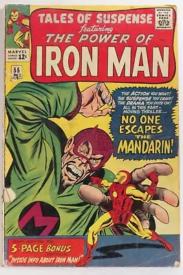 Buy Tales Of Suspense #55 Marvel 1964 Vg+ Iron Man • 75.07£