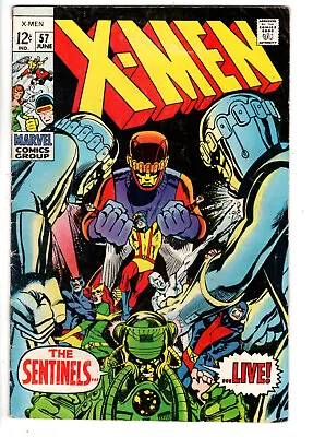 Buy X-men #57 (1969) - Grade 5.0 - 1st Appearance Of Larry Trask - Neal Adams Art! • 55.60£