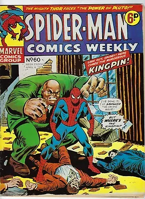 Buy SPIDER-MAN COMICS WEEKLY # 60 - 6 Apr 1974 - GD/VG 4.5 Kingpin Iron Man Thor • 4.45£