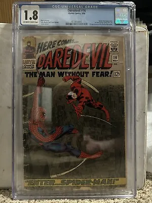 Buy Daredevil #16 Cgc 1.8 Spider-man 1st Masked Marauder John Romita • 87.95£