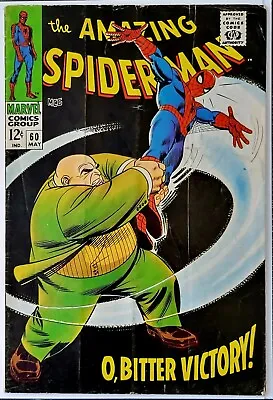 Buy Amazing Spider-Man #60 (1968) Silver Age Key Comic, Iconic Romita Kingpin Cover • 73.32£