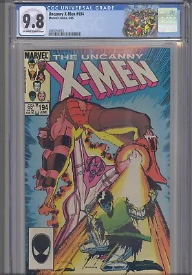 Buy Uncanny X-Men #194 CGC 9.8 1985Marvel:  1st App Fenris Twins: Custom Label • 78.67£