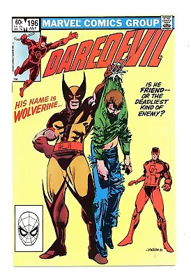 Buy Daredevil #196 9.2 High Grade Wolverine App Miller Ow/w Pgs 1983 • 35.62£