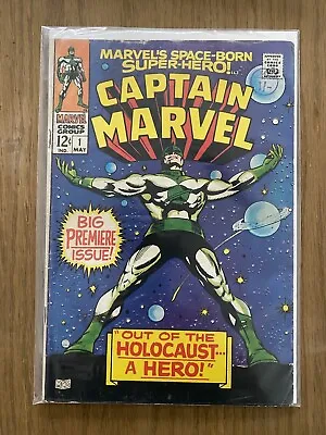 Buy Captain Marvel #1 1st Solo Title & 3rd Appearance! Marvel 1968 Good • 40£