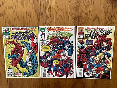 Buy Amazing Spider-Man 378 - 380 (1993) Three Maximum Carnage Issues. NM • 75£