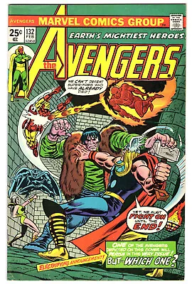 Buy Avengers #132 Very Fine 8.0 Thor Black Panther Frankenstein Human Torch 1975 • 15.18£