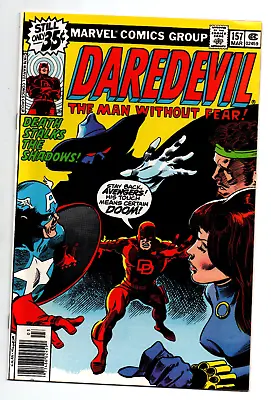 Buy Daredevil #157 Newsstand - Avengers - Black Widow - 1978 - VF • 9.52£