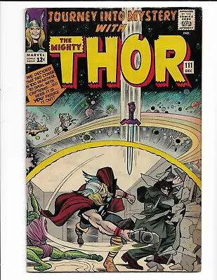 Buy Journey Into Mystery 111 - Vg/f 5.0 - Thor - Loki - Jane Foster - Balder (1964) • 43.56£