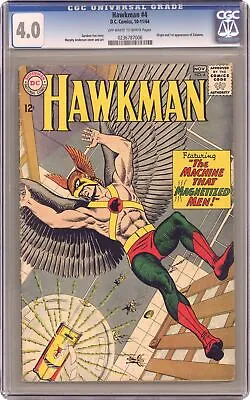 Buy Hawkman #4 CGC 4.0 1964 0236787006 1st App. And Origin Zatanna • 394.21£