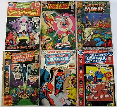 Buy Mixed Lot 6 #Superboy 203,Lois 120,Justice League 34,98,109,105 DC 1972 Comics • 15.17£