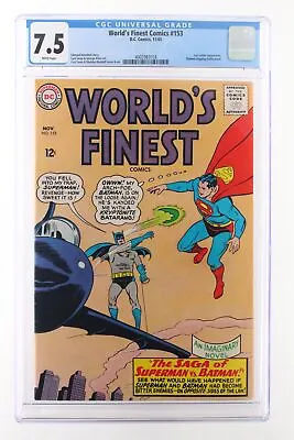 Buy World's Finest Comics #153 - DC 1965 CGC 7.5 Lex Luthor Appearance • 275.83£