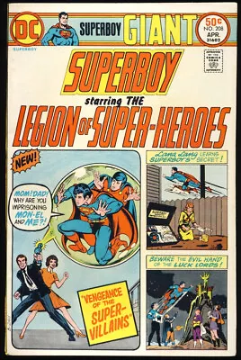 Buy Superboy #208 1975 Nm 9.4 Legion Of Super-heroes - Legion Of Super-villains App • 27.79£