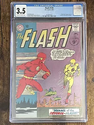 Buy The Flash #139 CGC 3.5 1st Appearance Of Reverse Flash DC OW/W Pages • 280£