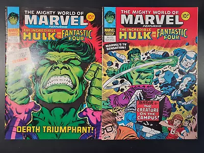 Buy The Mighty World Of Marvel Starring Hulk #310 & #313 Marvel Uk 1978 • 0.99£