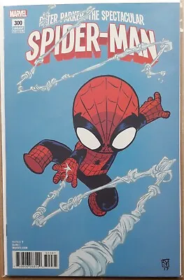 Buy Peter Parker Spectacular Spiderman #300 Skottie Young Variant Cover Marvel New • 9£