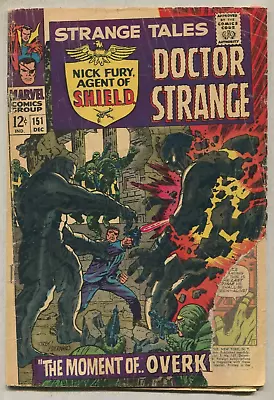 Buy Strange Tales - #151 Fair/GD Nick Fury, READER 1st Steranko     Marvel SA • 7.99£