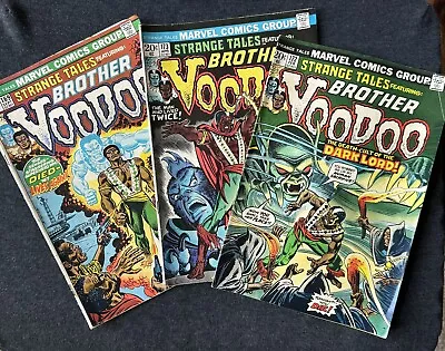 Buy Strange Tales Brother Voodoo 169 172 173 Vintage Marvel Comics • 96.51£