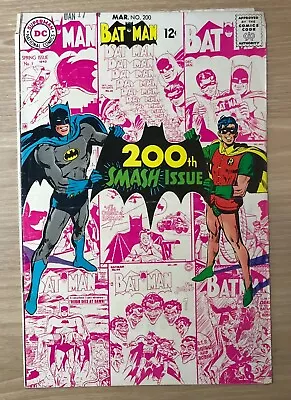Buy Batman #200 DC Comics Silver Age Debut Artwork On Title By Neal Adams Key Vg • 59.13£
