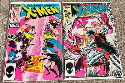 Buy Uncanny X-Men #208-209 - VF COMIC LOT Of 2 • 3.93£