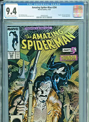 Buy The Amazing Spider-Man #294 (Marvel 1987) CGC Certified 9.4 • 100.49£