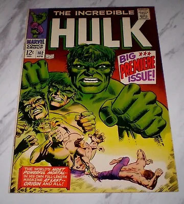 Buy Incredible Hulk #102 NM+ 9.6 1968 Marvel Hulk Origin Retold • 1,178.70£
