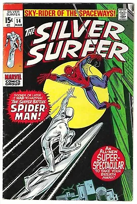 Buy SILVER SURFER #14 Fine+ 6.5 Early Spider-Man X-Over! • 119.93£