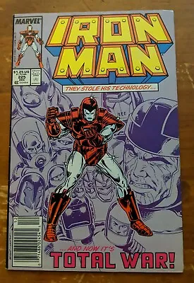 Buy Iron Man #225 FN/VF Armor Wars Part One Disney+ MCU Show Newsstand Marvel 1987 • 14.21£