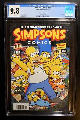 Buy Simpsons Comics #245 Cgc 9.8 - White ~ Last Issue **rare Newsstand Edition !! ** • 275.81£