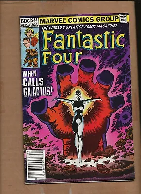 Buy Fantastic Four 244 1st Appearance  Nova Frankie Ray  Marvel 1st Print Newsstand • 23.99£