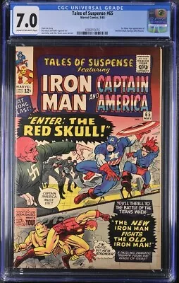 Buy Tales Of Suspense 65 CGC 7.0 Jack Kirby Cover 1st Silver Age App. Redskull  1965 • 178.72£