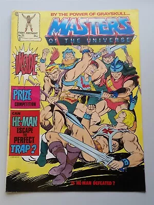 Buy Masters Of The Universe #21 1987 He-man Mattel Inc British Weekly Comic • 24.99£