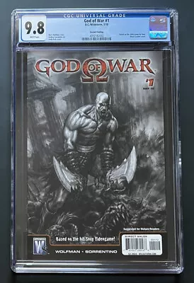 Buy GOD OF WAR #1 SECOND PRINTING CGC 9.8, 2010 WildStorm Comics, 1st App Kratos • 206.55£