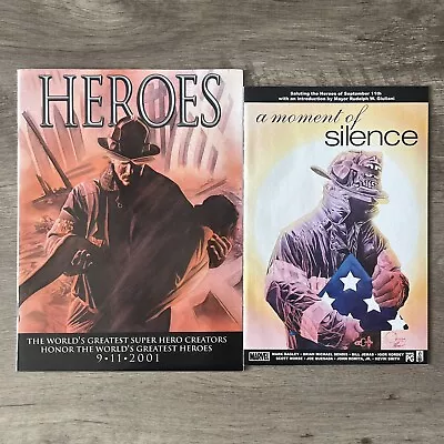 Buy Marvel Comics A Moment Of Silence & Heroes 9/11 2001 Tribute • 10.45£