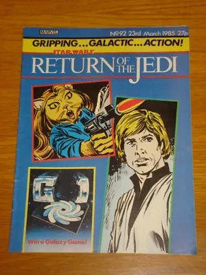 Buy Star Wars Return Of The Jedi #92 March 23 1985 British Weekly Comic • 7.99£