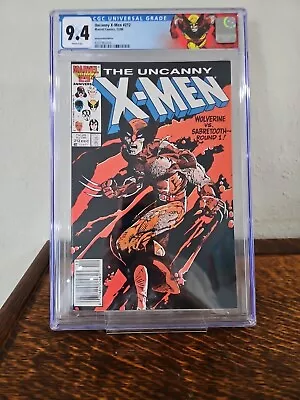 Buy 🔥 The Uncanny X-Men #212, CGC 9.4, WOLVERINE VS SABRETOOTH!Newsstand Variant!🔥 • 109.89£