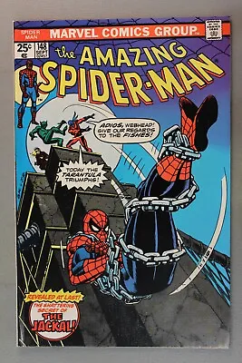 Buy The Amazing SPIDER-MAN #148  Jackal, Jackal...Who's Got The Jackal?  1975 • 44.60£