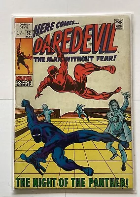 Buy Daredevil Comic #52 Black Panther Cover 1968 • 24.99£