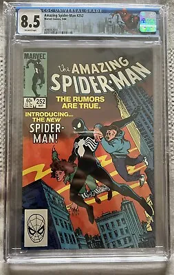 Buy Amazing Spider-Man 252 CGC 8.5 First Black Suit In ASM • 240£