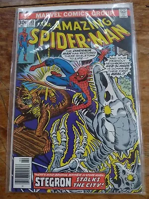 Buy The Amazing Spider-Man #165 VF- Stegron Appearance. Bronze Age Marvel, Stan Lee • 23.98£