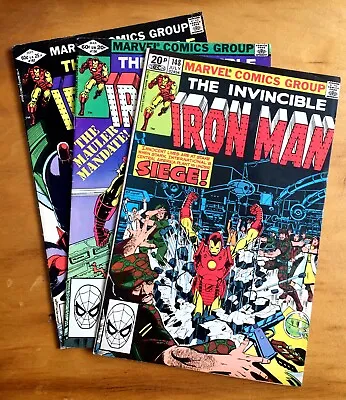 Buy Iron Man 148, 156 And 162 US Marvel Comics 3 Issues Great Condition 1980s • 10£
