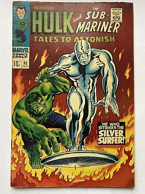 Buy TALES TO ASTONISH #93 1st Surfer Outside FF 1967 Marvel Comics UK Price VG/FN- • 59.95£