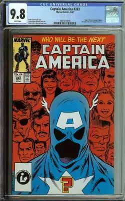 Buy Captain America #333 Cgc 9.8 White Pages / Super-patriot Becomes Captain America • 260.90£