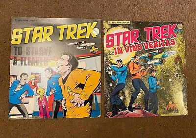 Buy Star Trek Power Records X2 Vintage 1976 • 12£